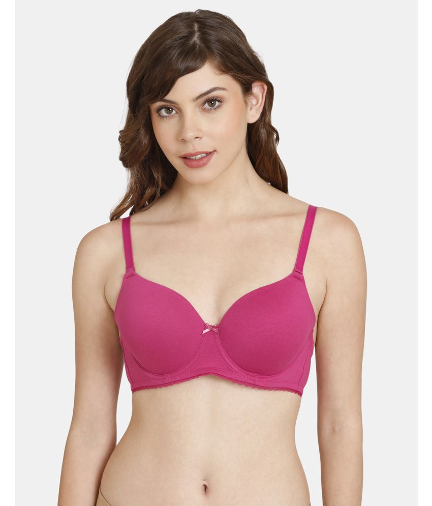     			Rosaline by Zivame Polyester Women's T-Shirt Bra ( Purple )