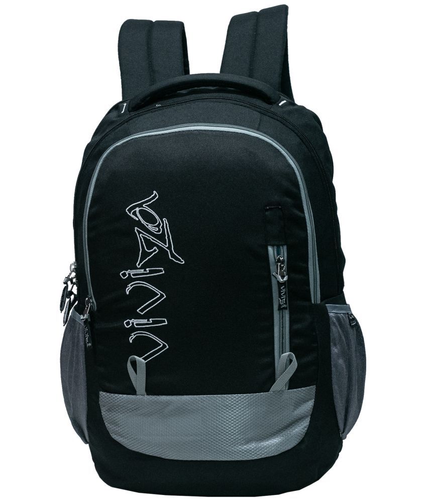     			Viviza Black Polyester Backpack ( 27 Ltrs )