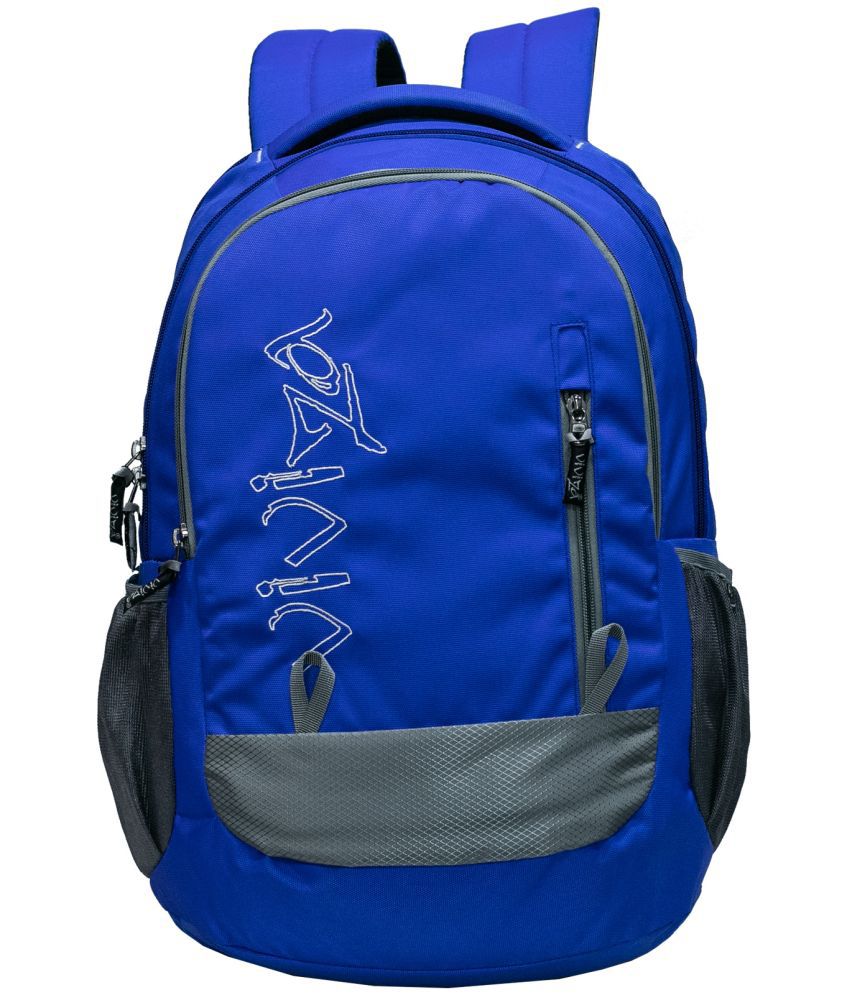     			Viviza Blue Polyester Backpack ( 27 Ltrs )