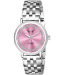 OHHO Silver Stainless Steel Analog Womens Watch