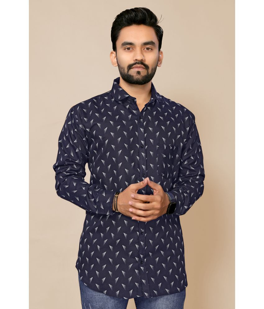     			Anand Cotton Blend Regular Fit Printed Full Sleeves Men's Casual Shirt - Multicolor ( Pack of 1 )
