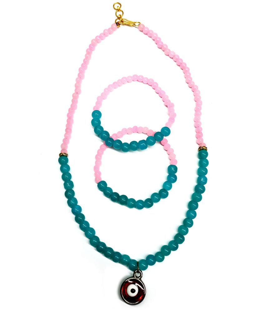     			DAIVYA WELLNESS Multicolor Pearls Necklace Set ( Pack of 1 )