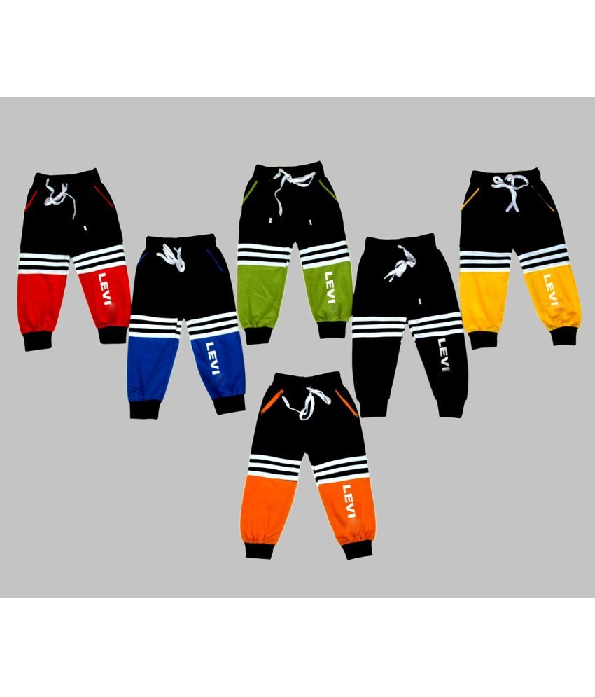     			DIAMOND EXPORTER Pack of 6 Boys Cotton Blend Trackpant ( Multi Color )