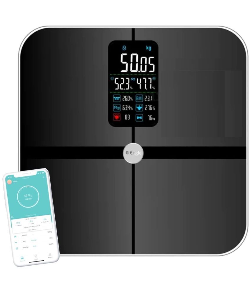     			Eagle Scales Black Glass Digital Weighing Scale