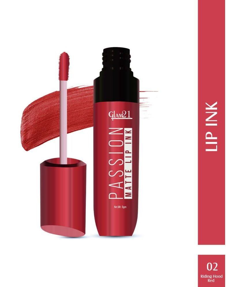     			Glam21 Passion Matte Lip Ink Upto 12Hour Color Stay Lightweight & Comfortable Riding Hood Red2