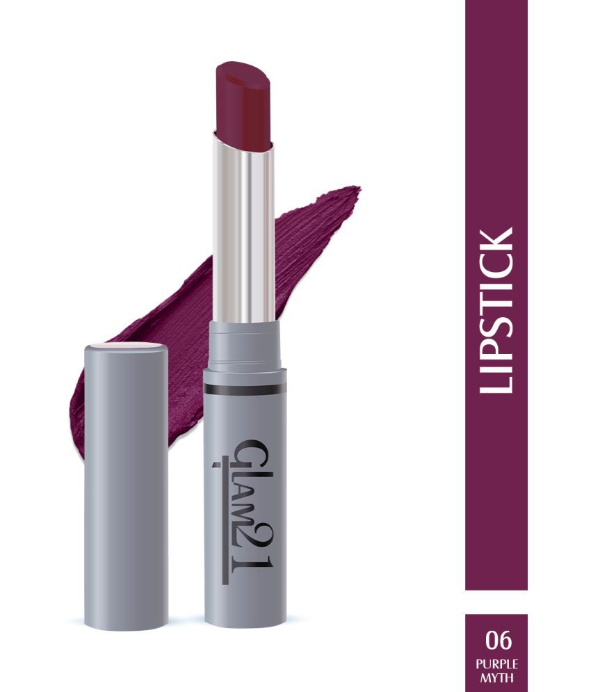    			Glam21 Long Lasting NonTransfer Lipstick Creamy Matte Formula matte finish 2.8g Purple Myth06