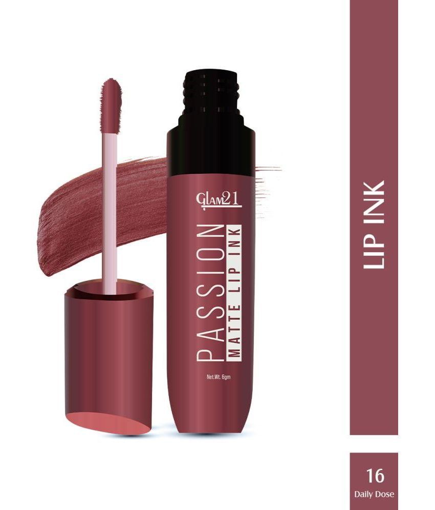     			Glam21 Passion Matte Lip Ink Upto 12Hour Color Stay Lightweight & Comfortable 6g Daily Dose16