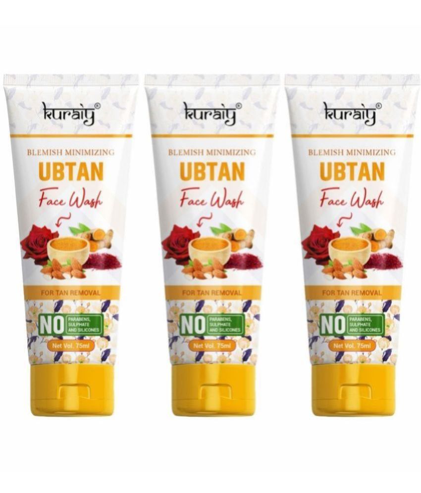     			KURAIY - Tan Removal Face Wash For All Skin Type ( Pack of 3 )