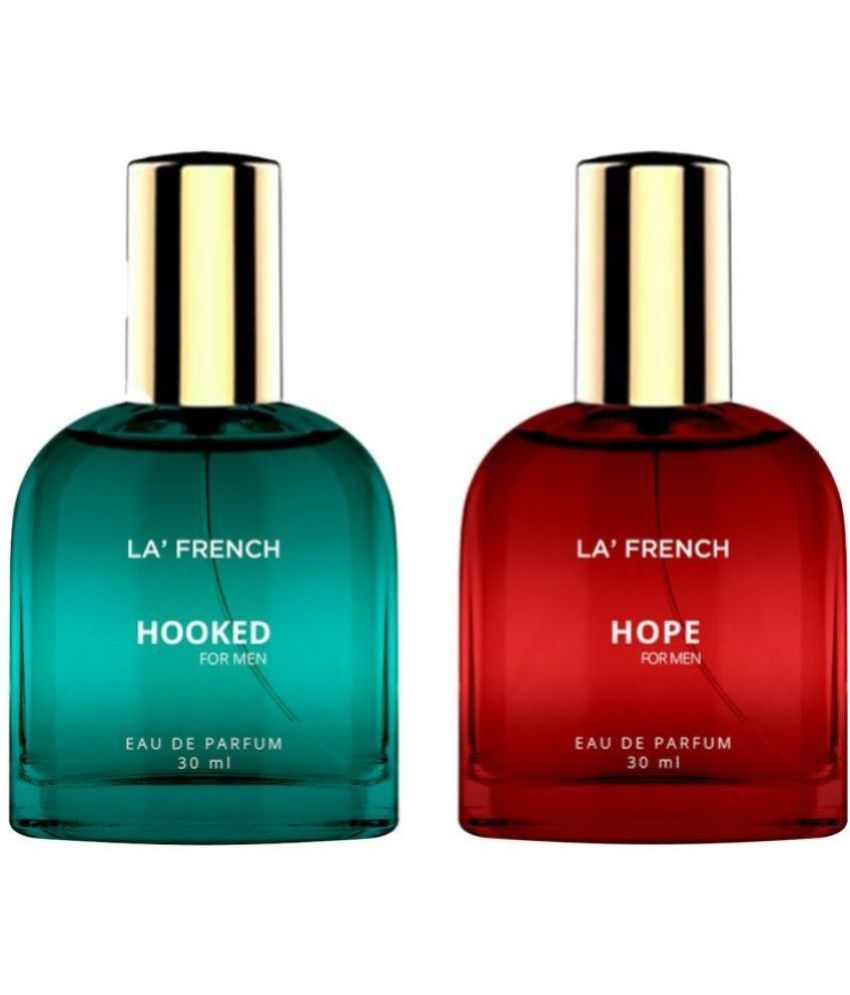     			LA FRENCH Hooked & Hope Eau De Parfum (EDP) For Men  60ml  ( Pack of 2 )