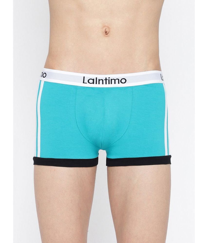     			La Intimo Cotton Men's Trunks ( Turquoise )