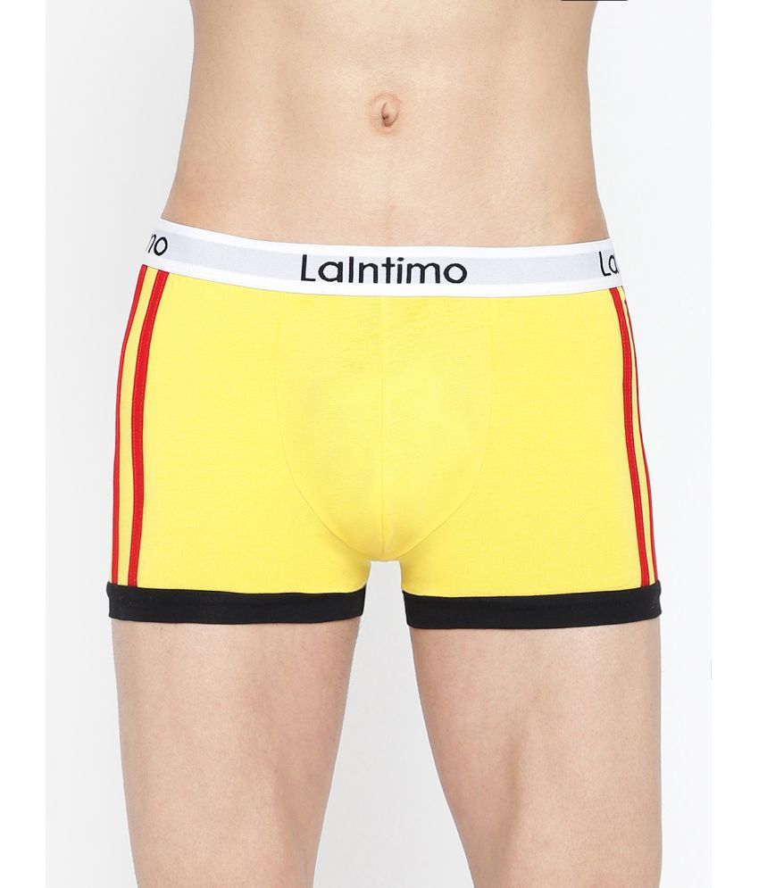     			La Intimo Cotton Men's Trunks ( Yellow )