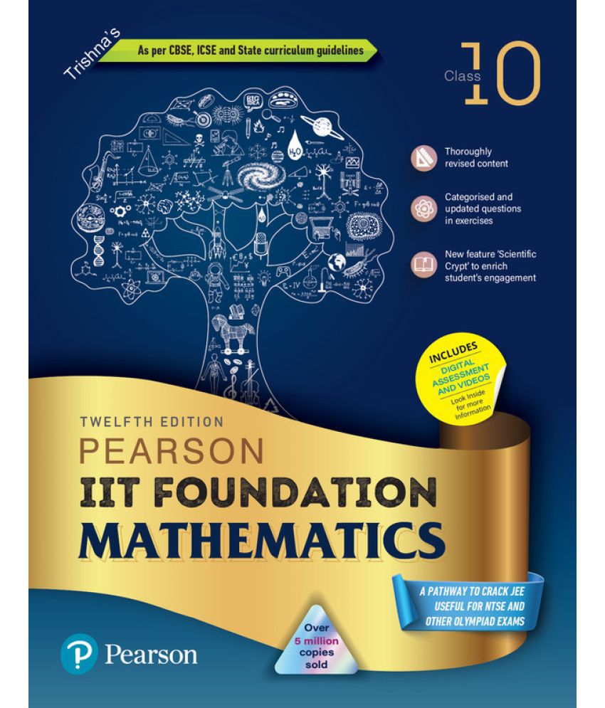     			Pearson IIT Foundation Mathematics Class 10, As Per CBSE, ICSE and State Curriculum Guidelines - 12th Edition