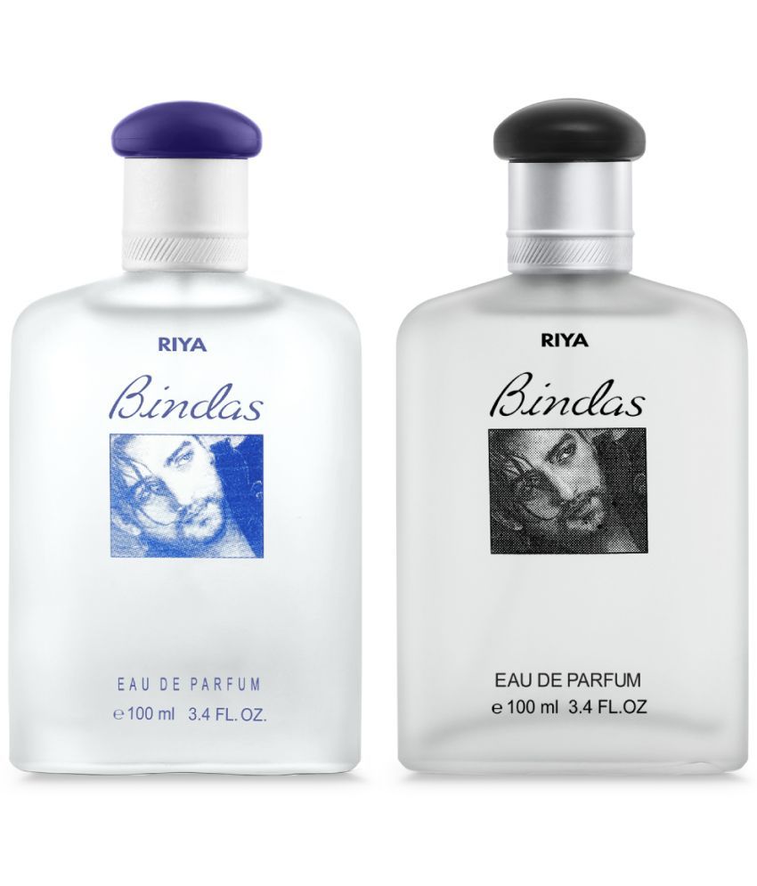     			Riya Bindas (Black & Blue) Eau De Parfum (EDP) For Men 200 Ml ( Pack of 2 )