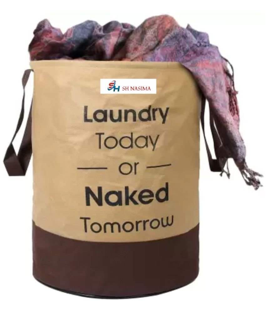     			SH NASIMA Beige Laundry Bag