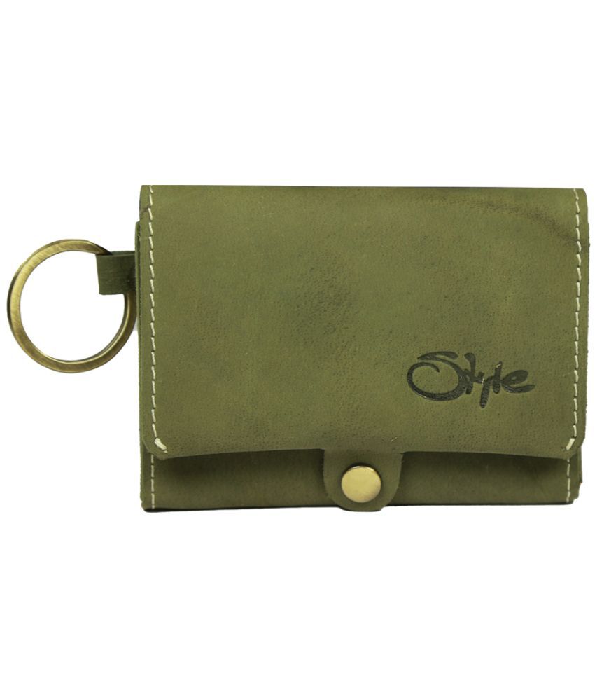     			STYLE SHOES Leather Green Women's Bi Fold Wallet ( Pack of 1 )