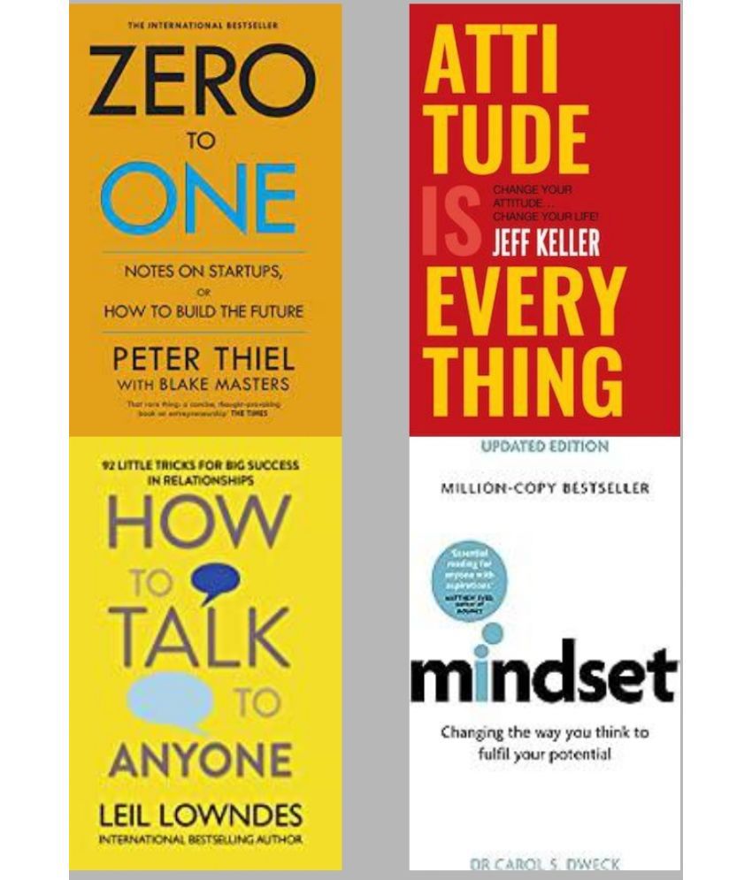     			Zero To One + Attitude Is Everything + How To Talk Any One + Mindset