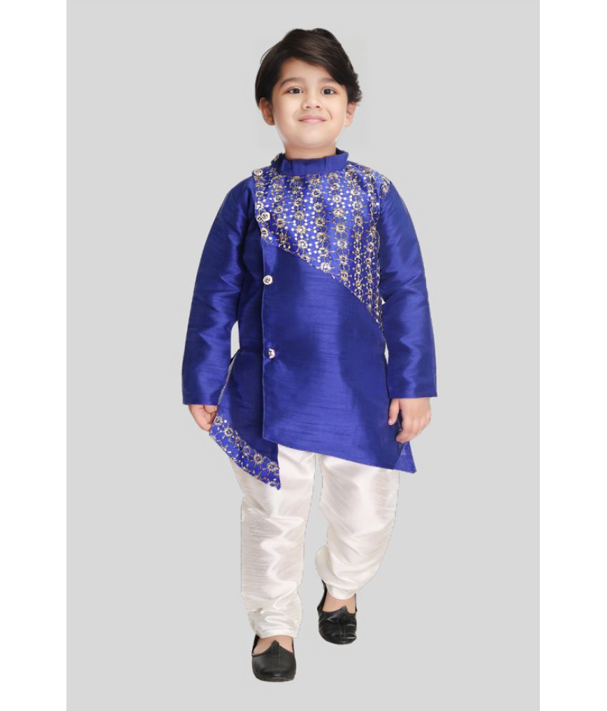     			s muktar garments Blue Silk Boys ( Pack of 1 )