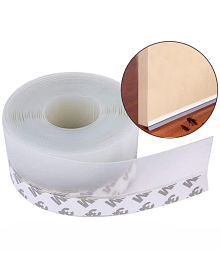 GEEO Weather Stripping Door Seal Strip, 33FT Silicone Seal Strip Door Strip Bottom ,Door Weather Stripping Sealing Tape for Windows, Doors,and Shower Glass Gaps Transparent 45MM