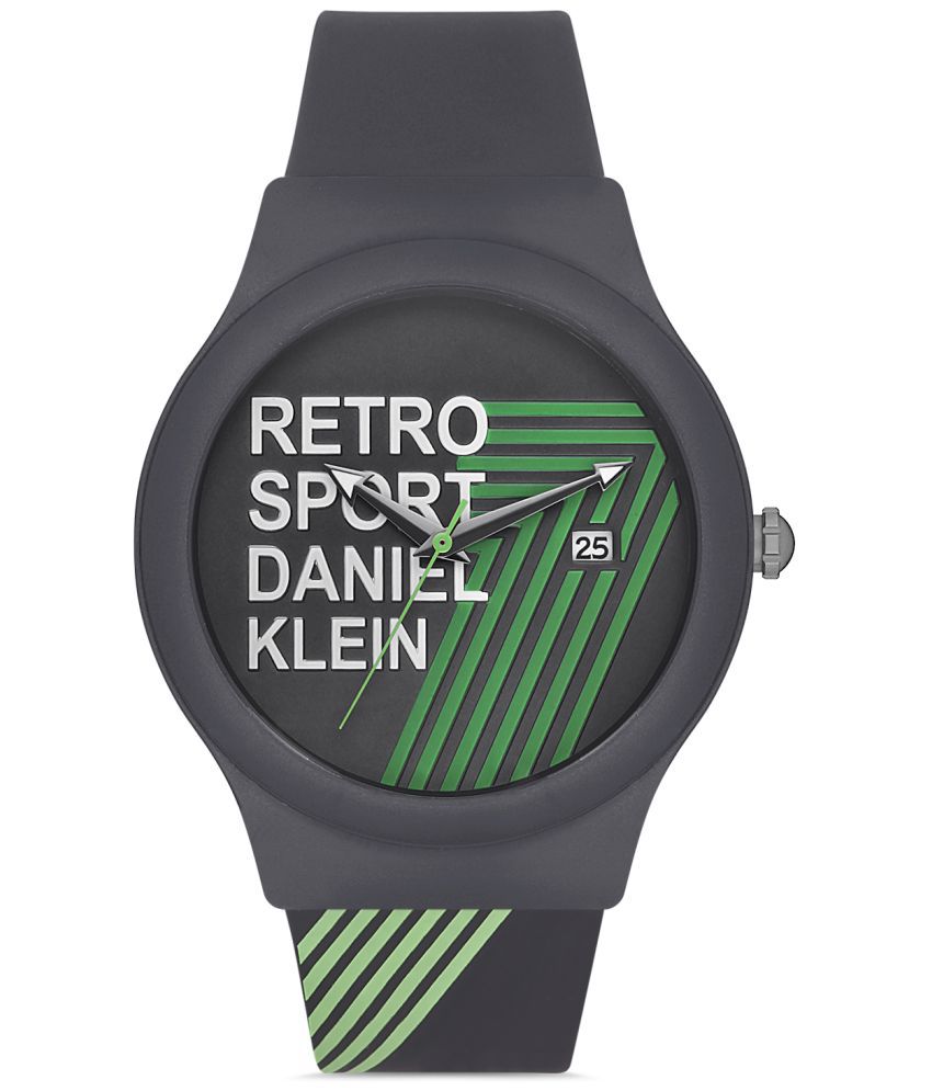    			Daniel Klein Dark Grey Silicon Analog Men's Watch