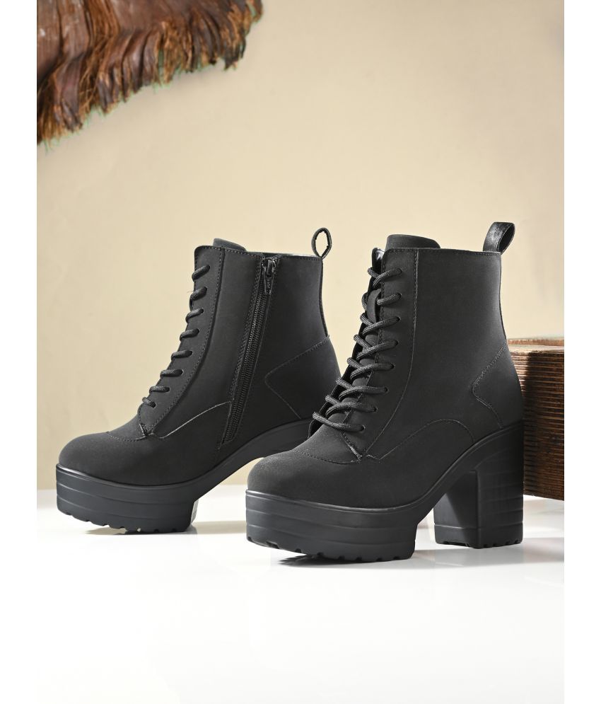     			El Paso Black Women's Ankle Length Boots