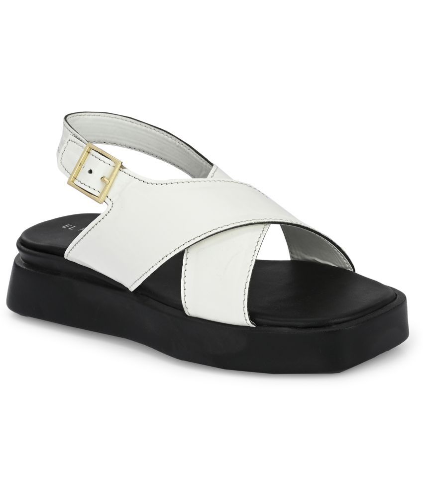     			El Paso White Women's Flats