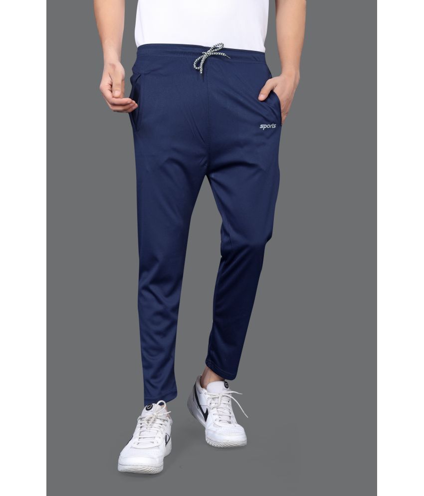     			FRUZIS FASHION Navy Lycra Men's Trackpants ( Pack of 1 )