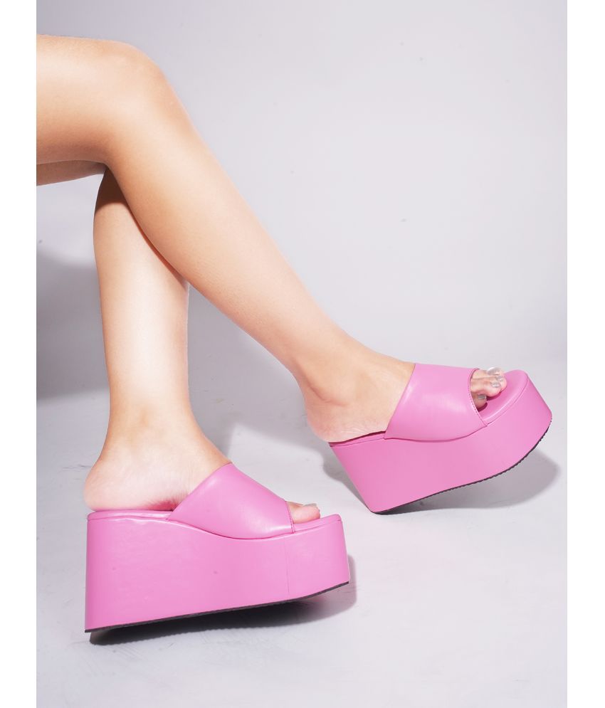     			JM Looks Pink Women's Sandal Heels