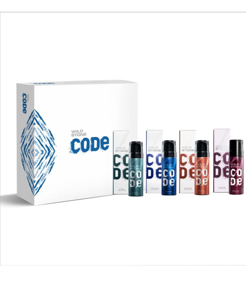     			Wild Stone CODE Deodorant Spray for Men 40 ml (Pack of 4)