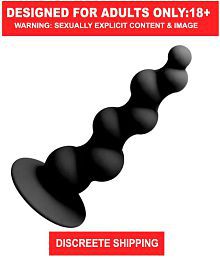 Premium SILICON Butt Plug- Long Body Anal Plug Bead Prostate Massage Sex Toys for Women