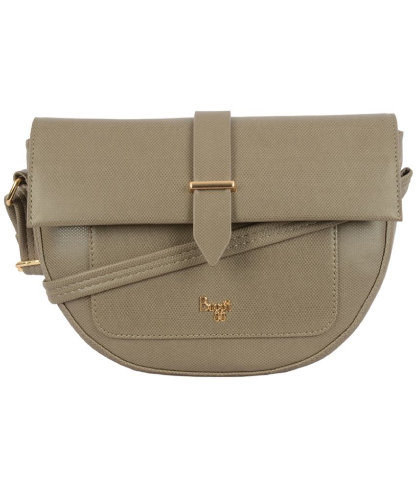     			Baggit Beige Faux Leather Handheld