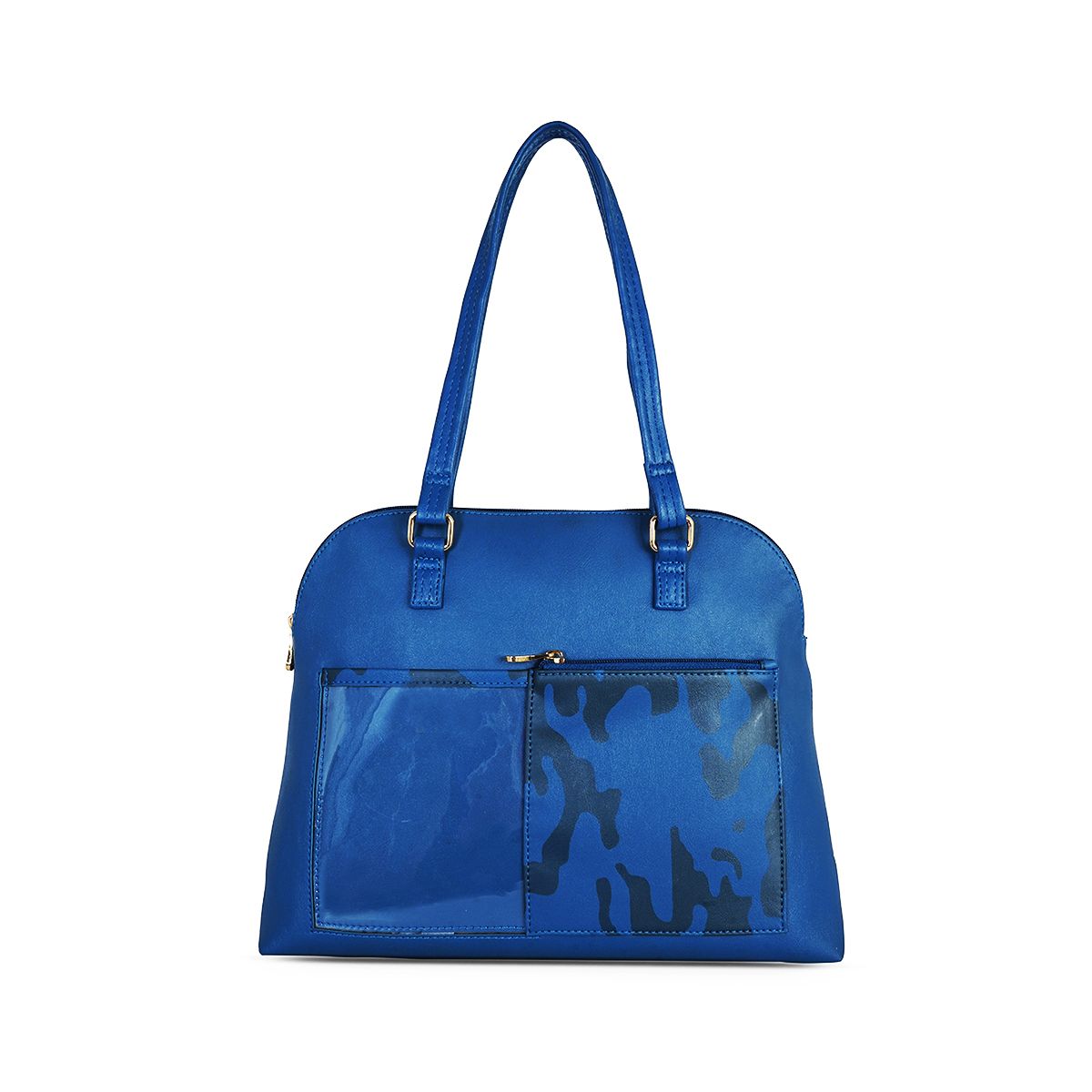     			Baggit Blue Faux Leather Shoulder Bag
