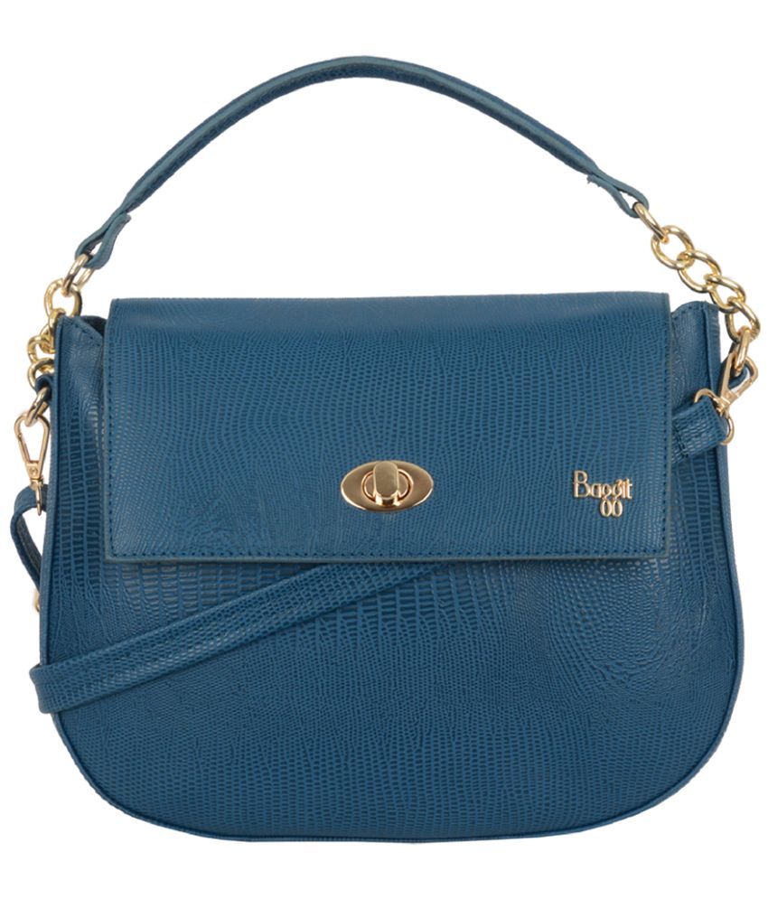     			Baggit Green Faux Leather Handheld