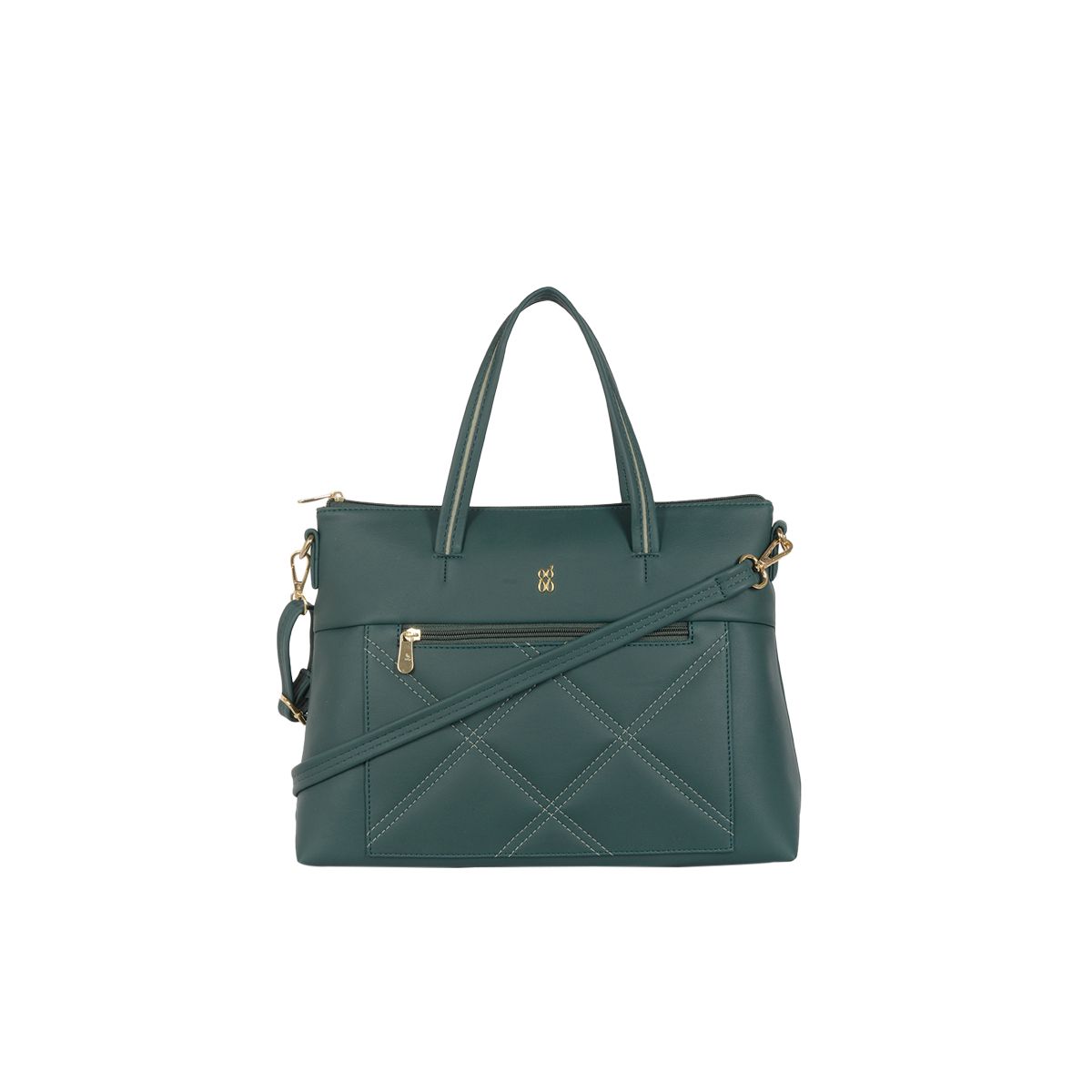     			Baggit Green Faux Leather Satchel Bag