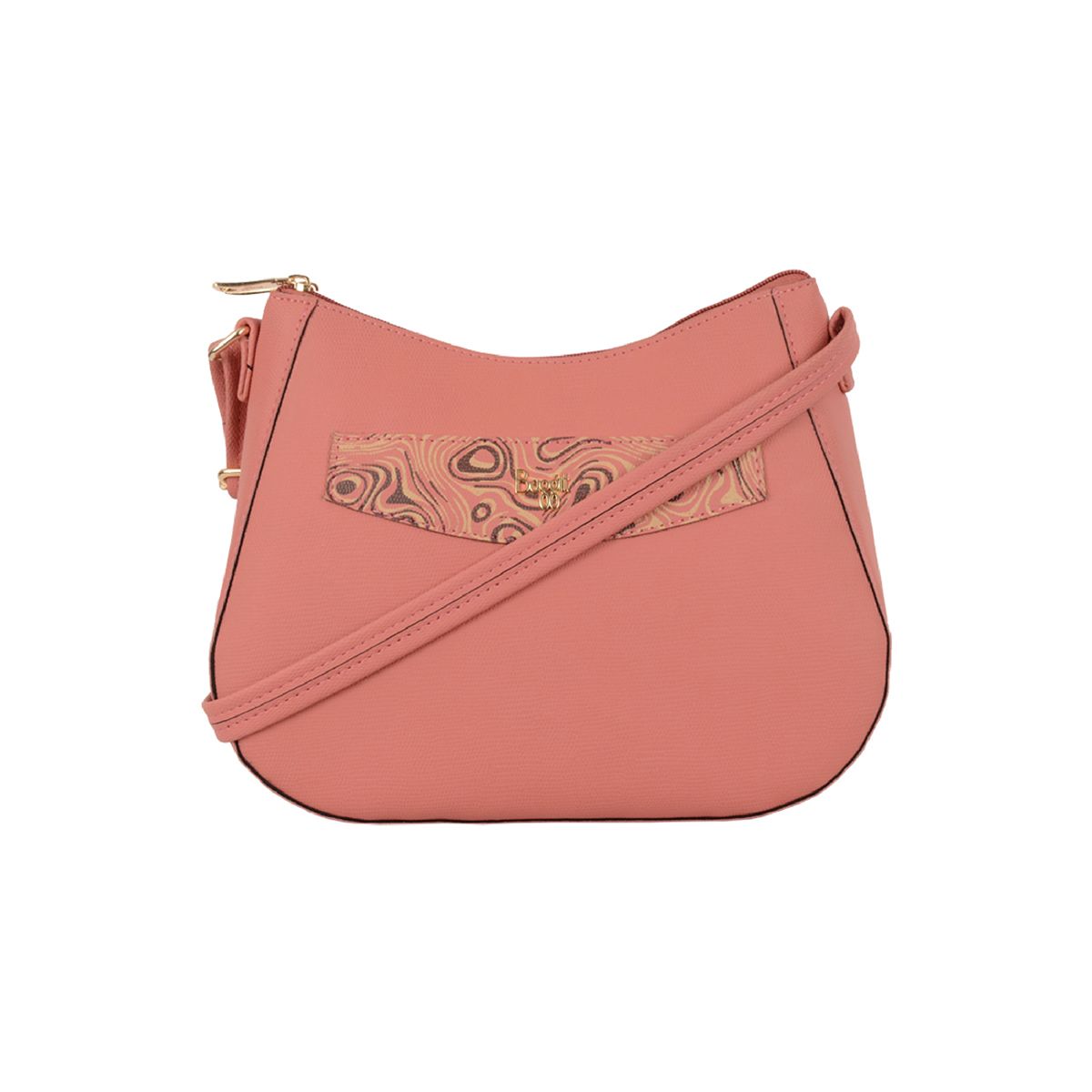     			Baggit Pink Faux Leather Handheld