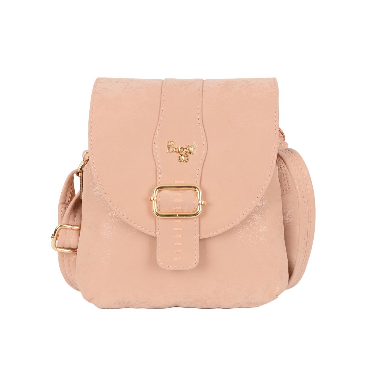     			Baggit Pink Faux Leather Handheld