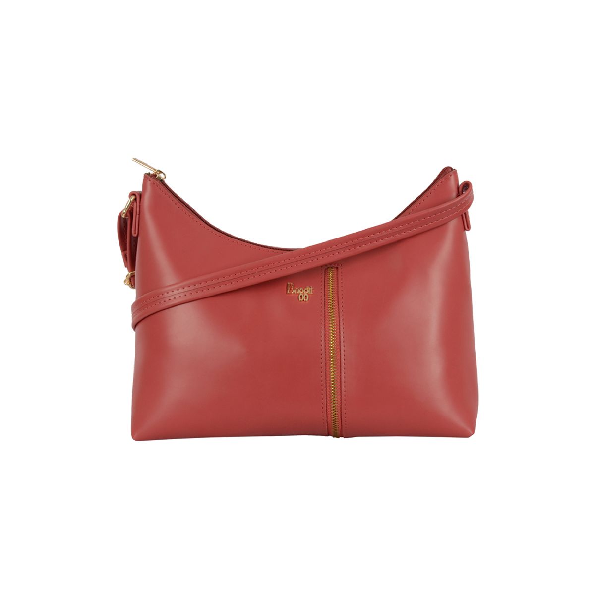     			Baggit Pink Faux Leather Hobo Bag