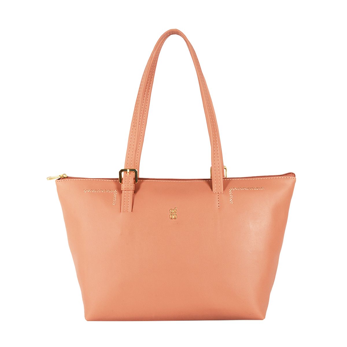     			Baggit Pink Faux Leather Tote Bag