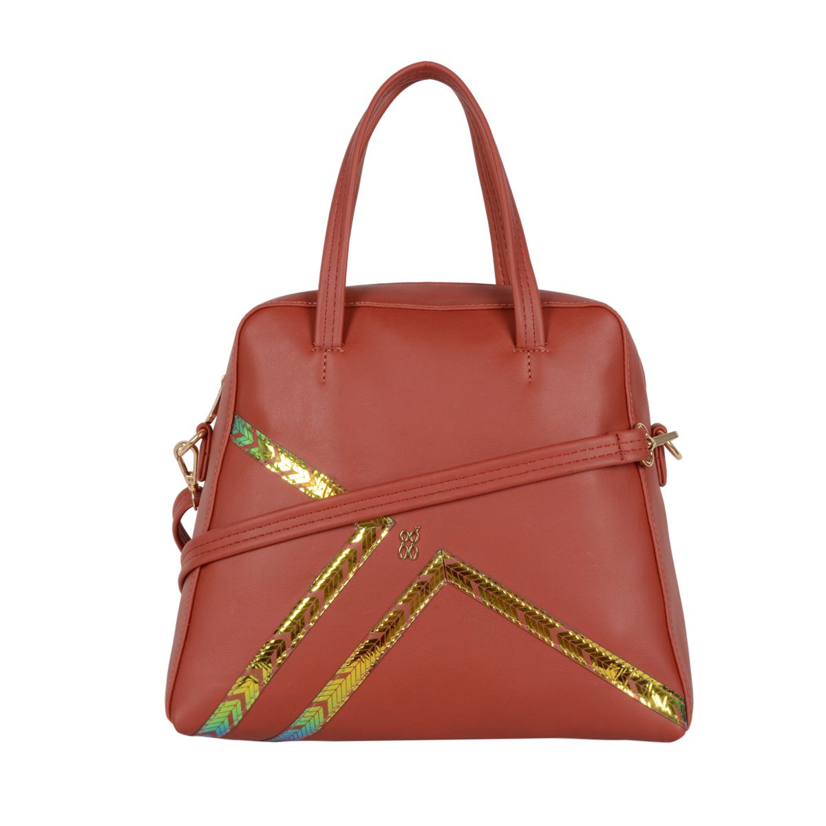     			Baggit Red Faux Leather Shoulder Bag