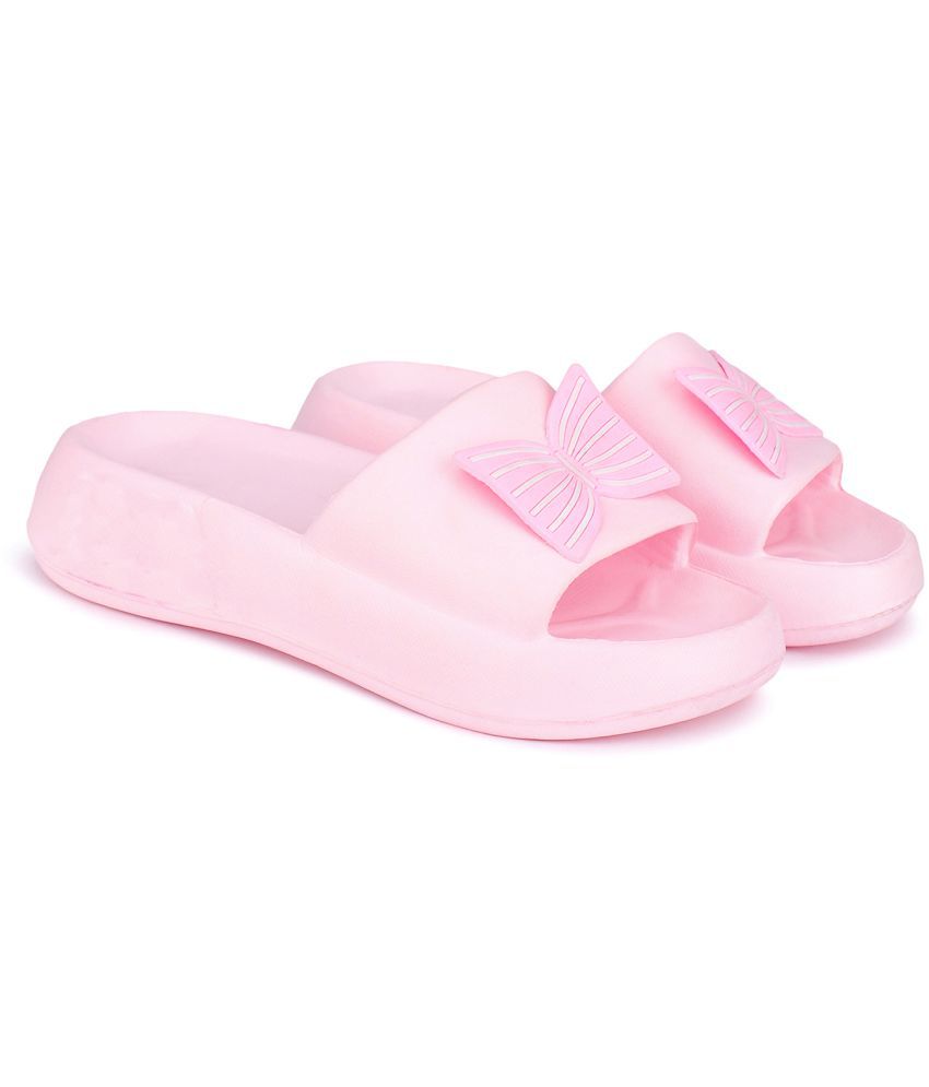     			Bersache Pink Women's Slide Flip Flop