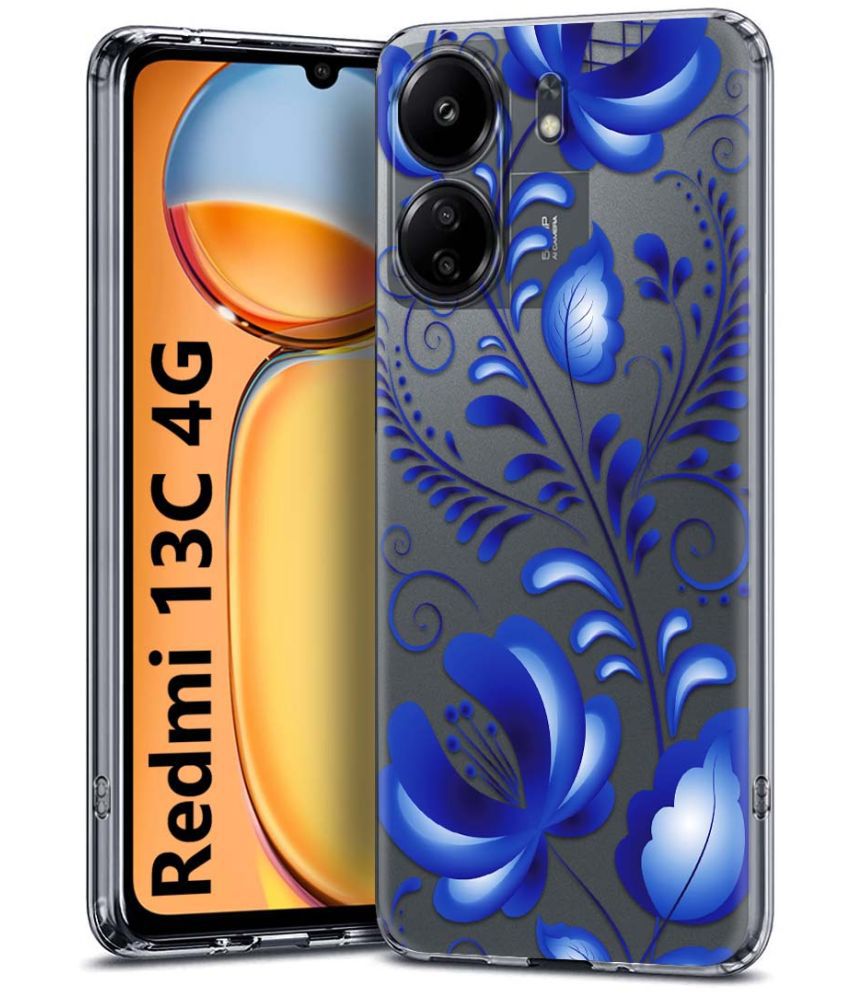     			Fashionury Multicolor Printed Back Cover Silicon Compatible For Redmi 13C 4G ( Pack of 1 )