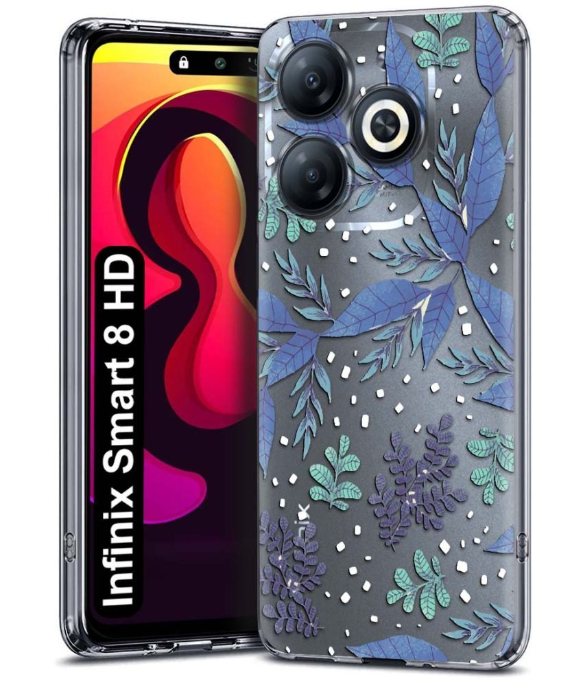     			Fashionury Multicolor Printed Back Cover Silicon Compatible For Infinix Smart 8 HD ( Pack of 1 )