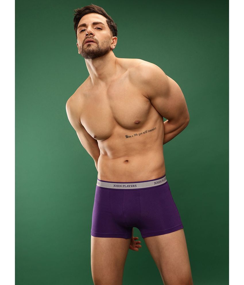     			John Players Purple Trunks Cotton Blend Men's Trunks ( Pack of 1 )