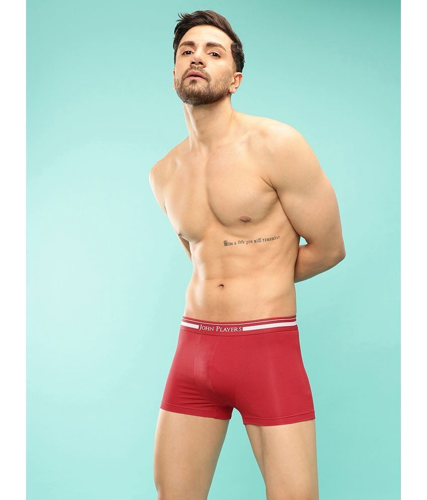     			John Players Red Trunks Cotton Blend Men's Trunks ( Pack of 1 )