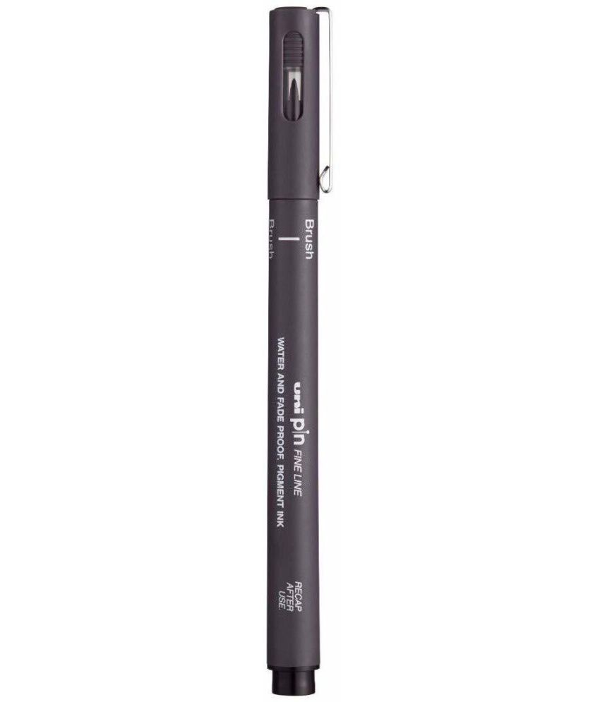     			uni-ball PIN-200 Fine Line Brush Pen, Dark Grey Ink, Pack of 3