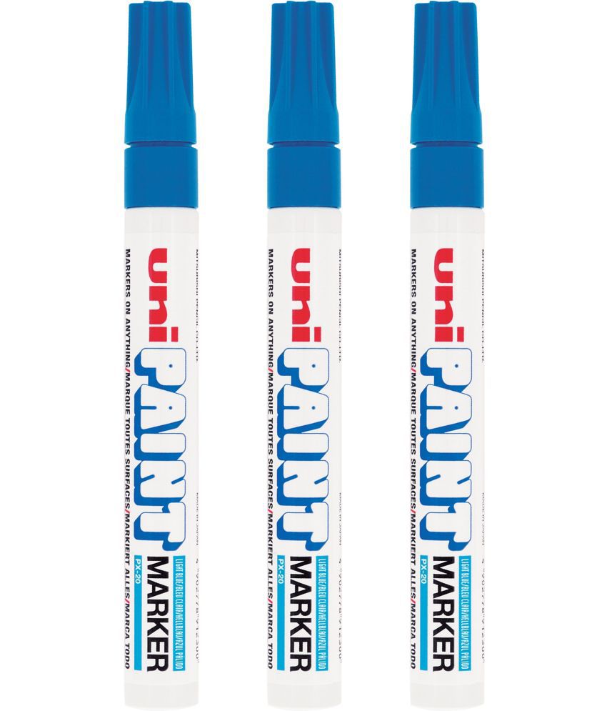     			uni-ball PX20 Paint Markers (Light Blue Ink, Pack of 3)