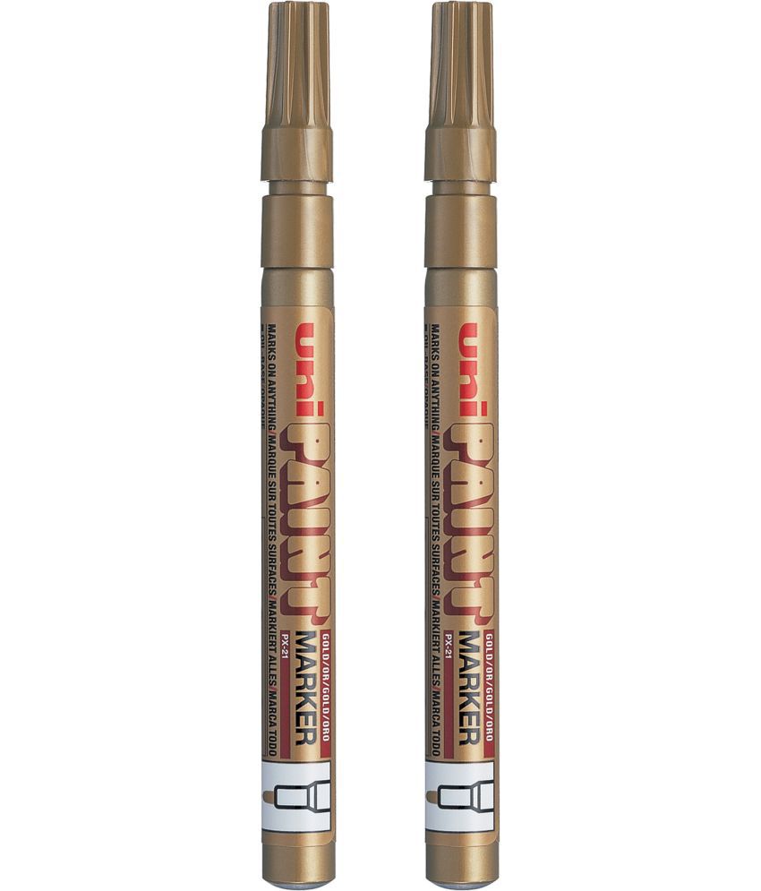     			uni-ball PX21 Paint Markers (Gold Ink, Pack of 2)