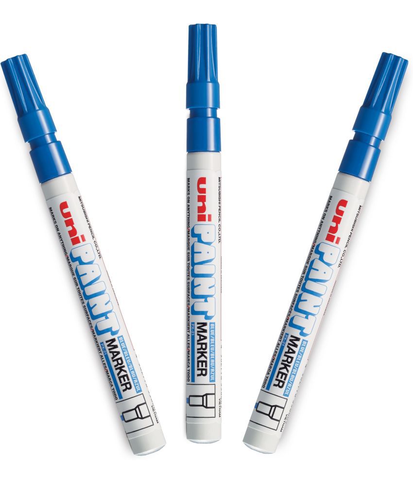     			uni-ball PX21 Paint Markers (Blue Ink, Pack of 3)