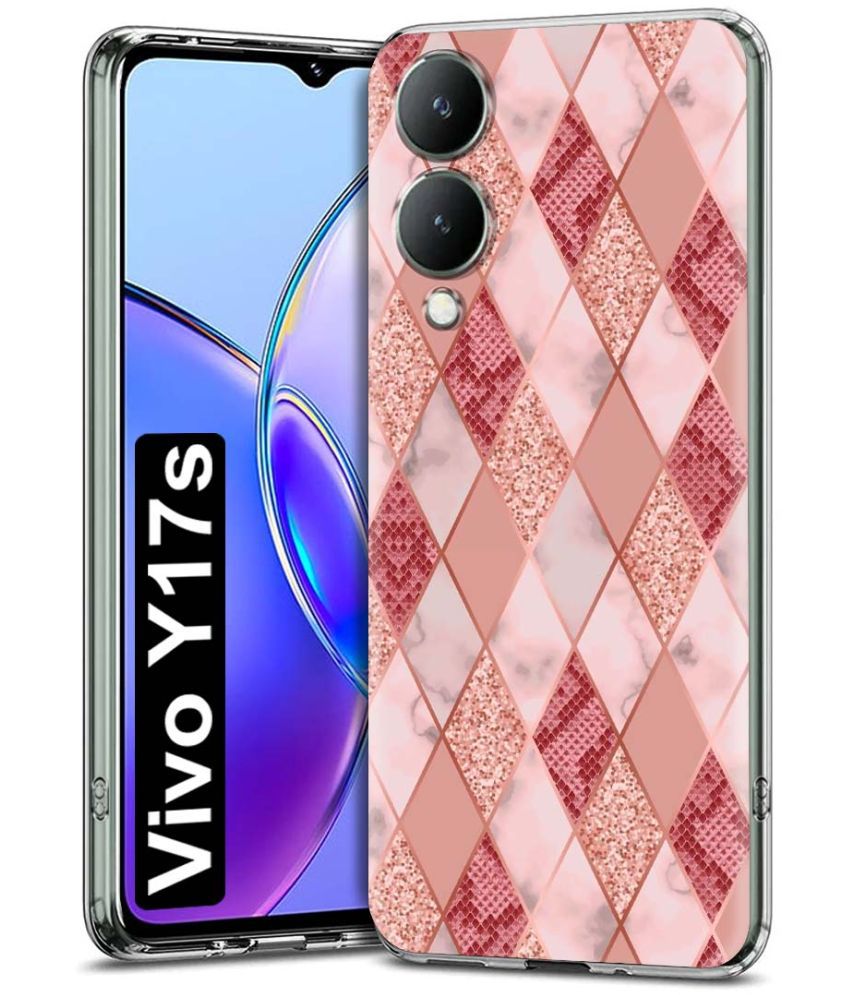     			Fashionury Multicolor Printed Back Cover Silicon Compatible For Vivo Y17s 4G ( Pack of 1 )