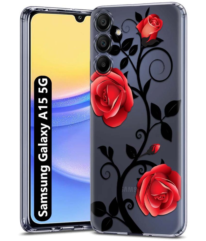     			Fashionury Multicolor Printed Back Cover Silicon Compatible For Samsung Galaxy A15 ( Pack of 1 )