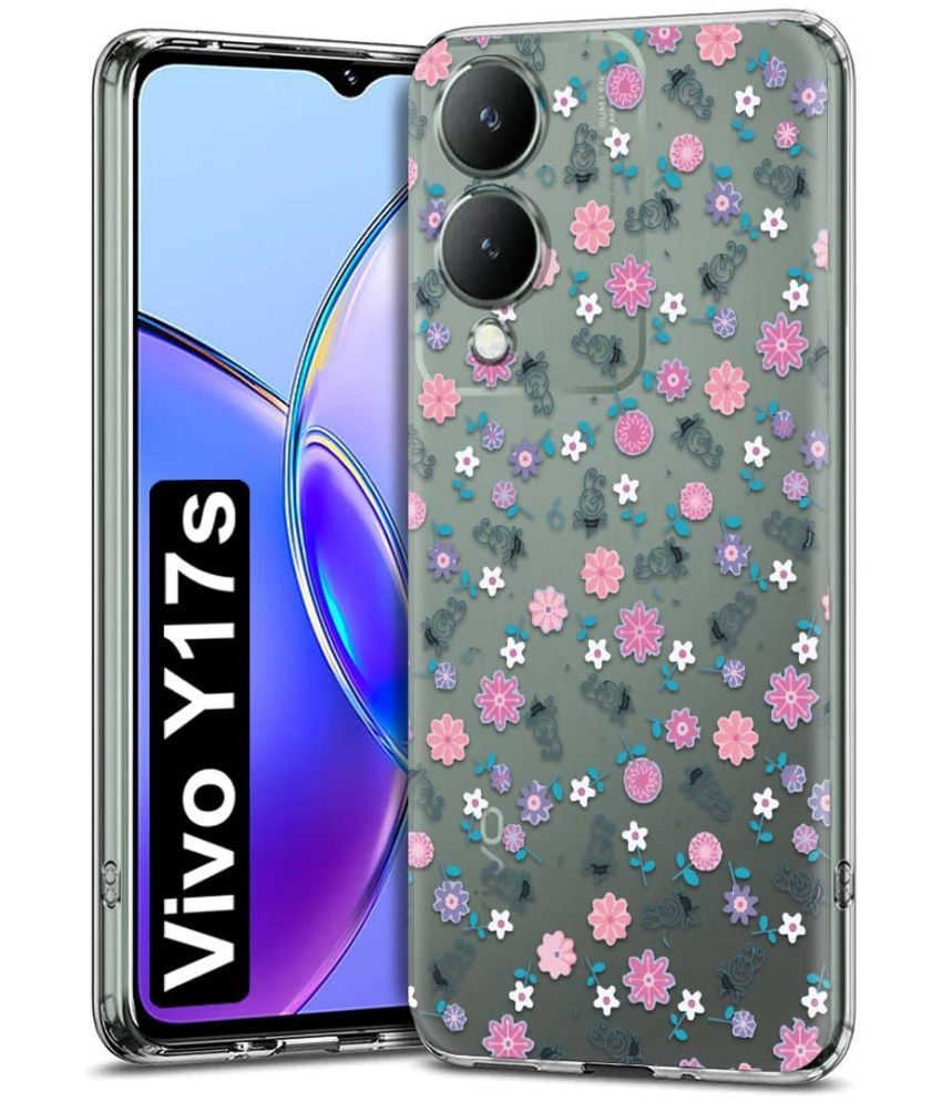     			Fashionury Multicolor Printed Back Cover Silicon Compatible For Vivo Y17s 4G ( Pack of 1 )